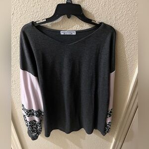 Sophia Knox 2x long sleeve blouse